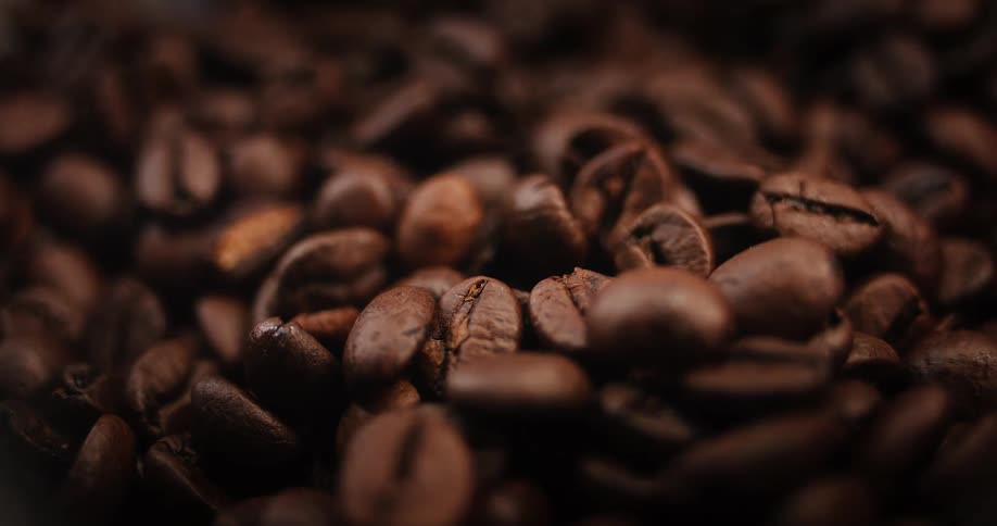 Lights flash on the coffee beans