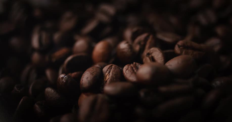 A pile of coffee beans