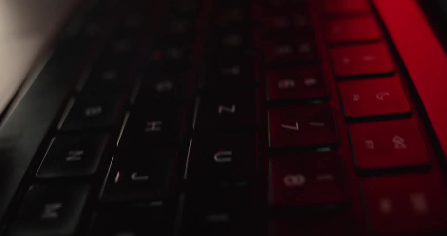 A laptop with a keyboard