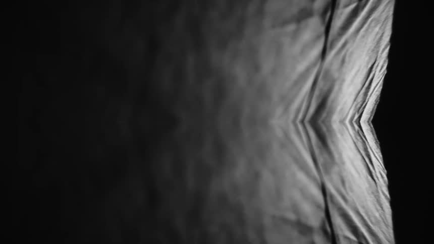 Symmetrical blackandwhite texture formed by illuminated folds