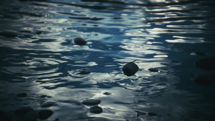 A view of some ripples on water