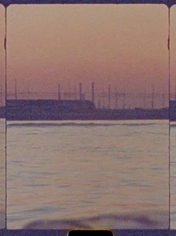 A view of a lake at dusk