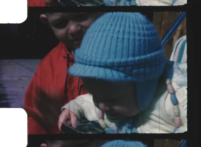A view of two children outdoors