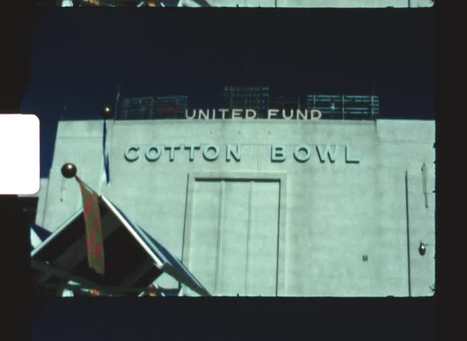 A view of the exterior of a stadium