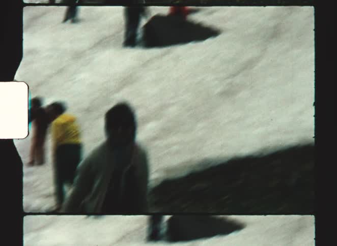A group of kids playing in the snow