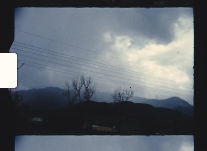 A view of some mountains in the distance