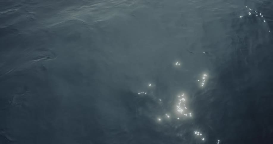 Gentle dark ripples move across the waters surface creating a slow swirling motion