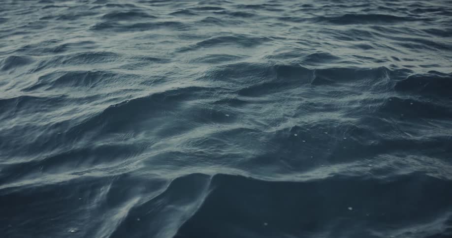 Blue ocean with calm moving waters