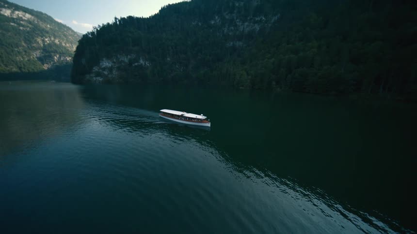 A view of a boat on a river