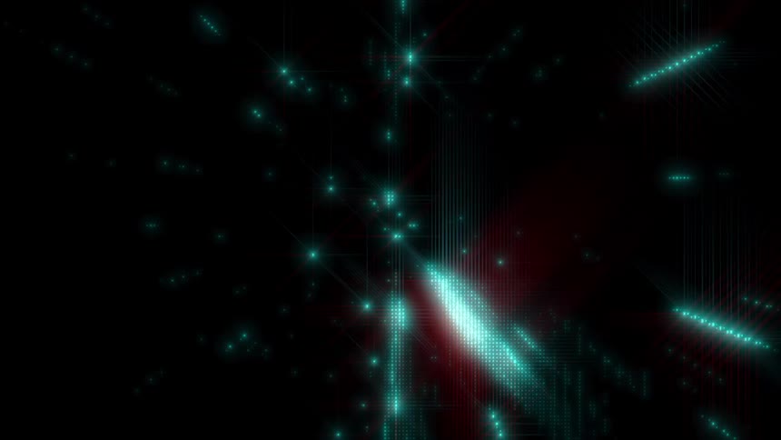 A digital generation of blue lines
