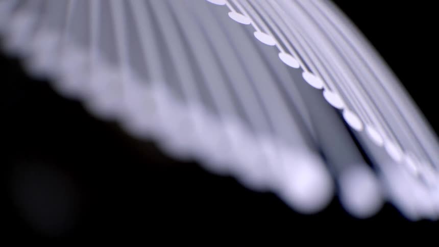A view of some dots on a lamp