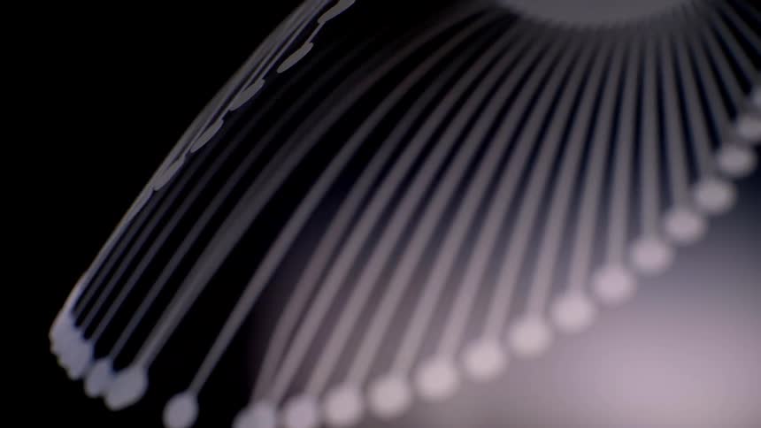 A close up of some dots on a lamp