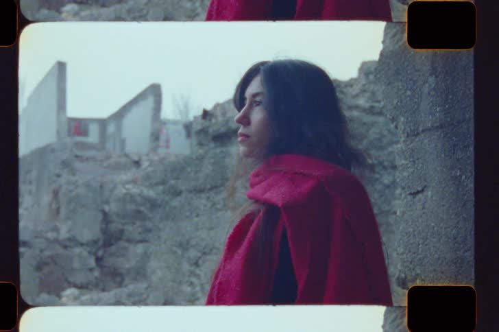 A portrait of a woman outdoors
