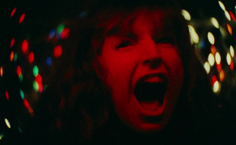 The woman is screaming at night