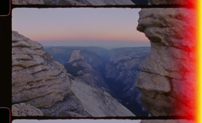 Rocky mountain landscape at dawn