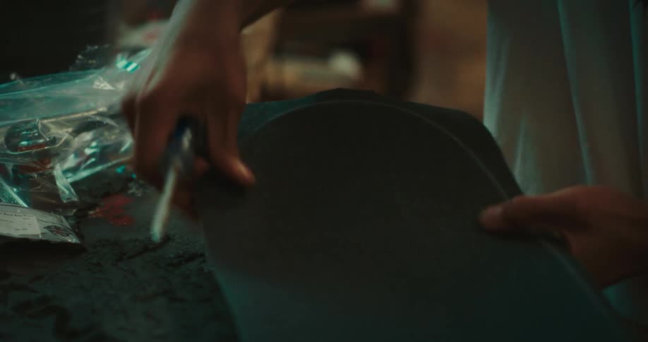 A person working in a factory