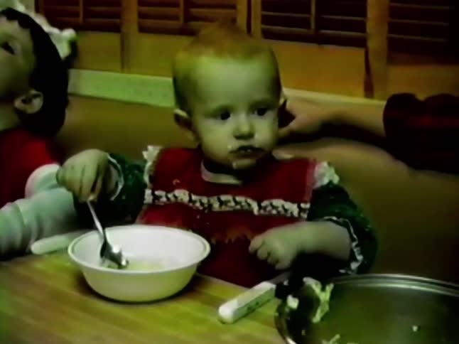 Children eating indoors at home