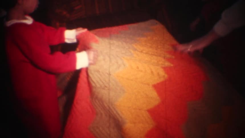 Little girl playing with a present