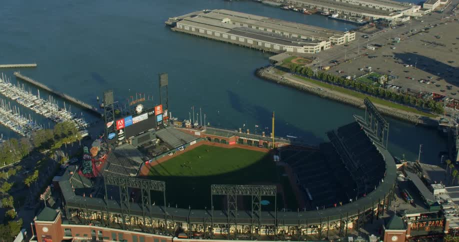 AT&T Park Baseball Stadium in San Francisco, California