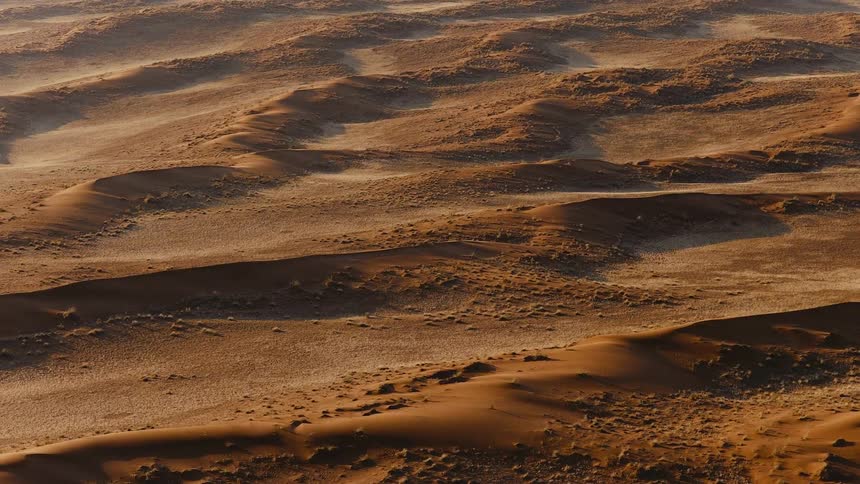 Aerial view of arid land in daylight