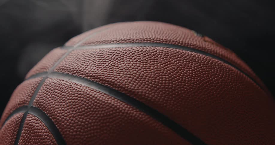 Basketball with smoke surrounding it