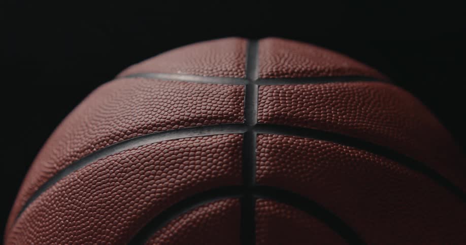 A close up of a basketball