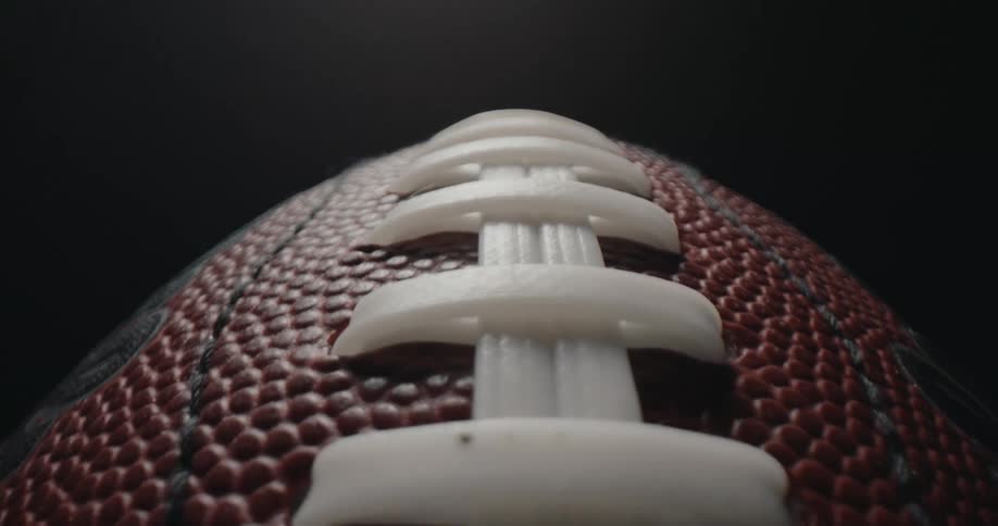 Light is shining on the football