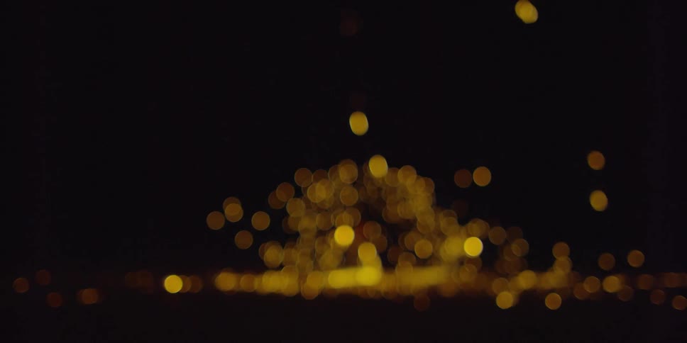 Sparks fly through the air