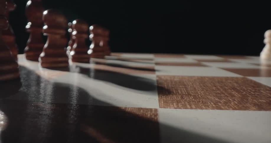 Chessboard with pieces