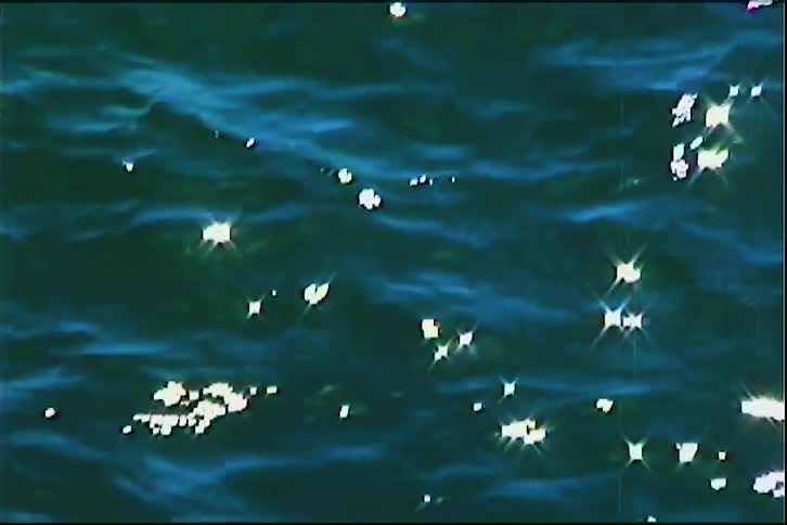 Stylized water shimmers with starlike reflections over serene blue ripples