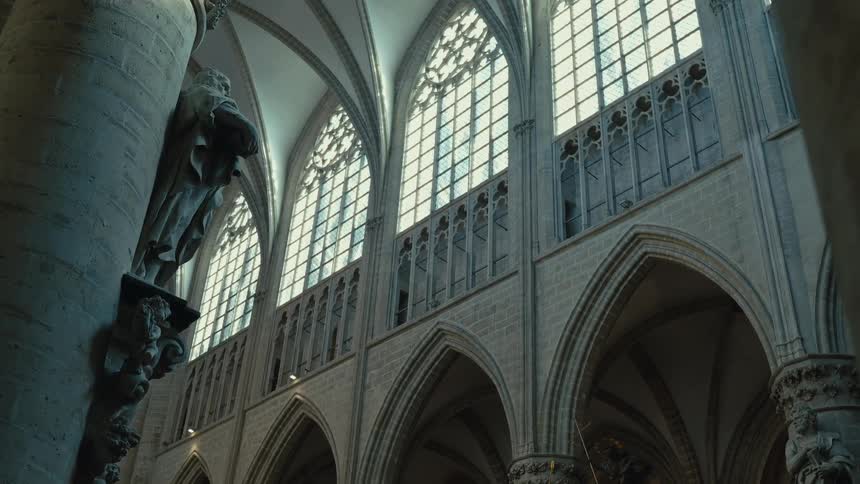 Classical interior architecture of a church