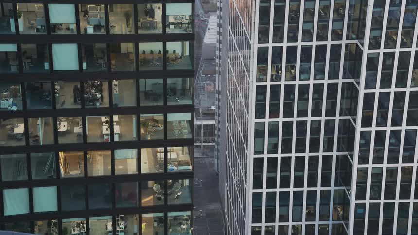 Skyscrapers with commercial spaces