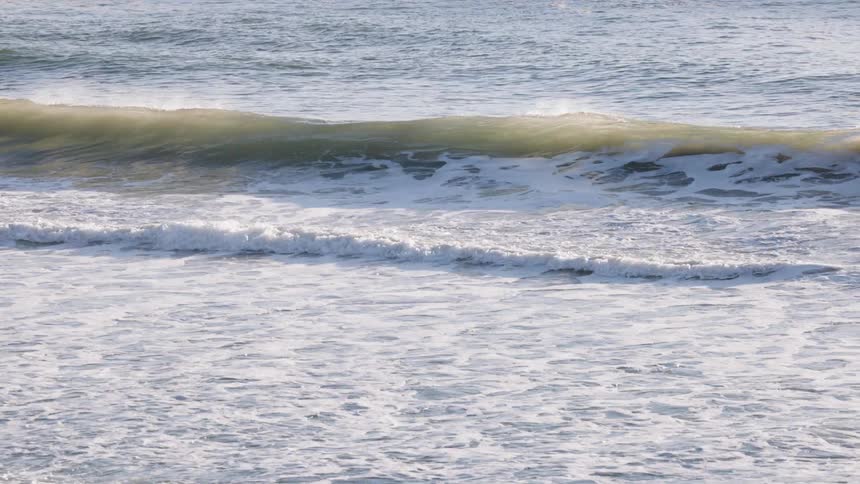 A view of some waves on the ocean