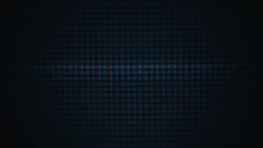 Closeup of a screen displaying graphical numbers