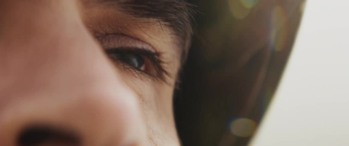 A close up of a persons eye