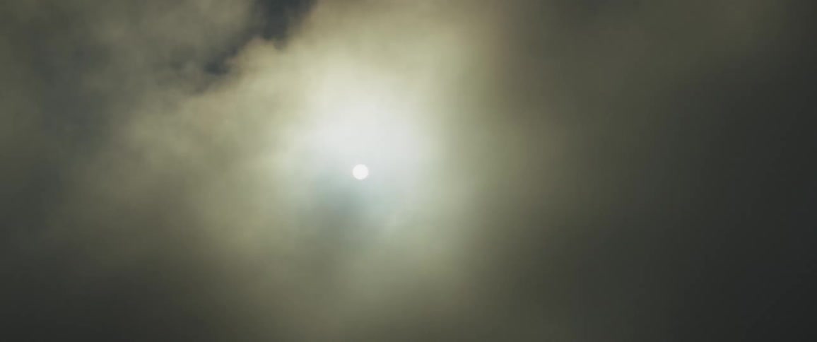 The clouds are covering the sun