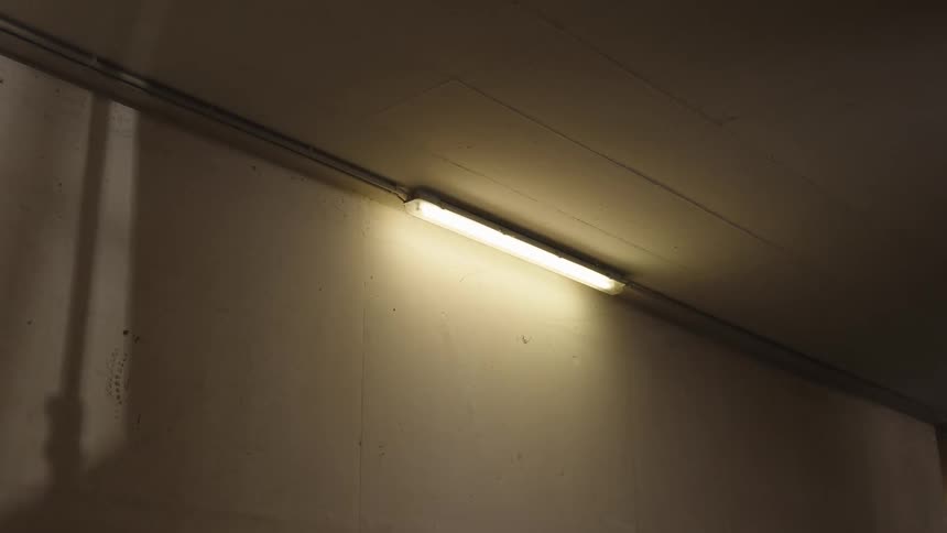 Light on in an interior room