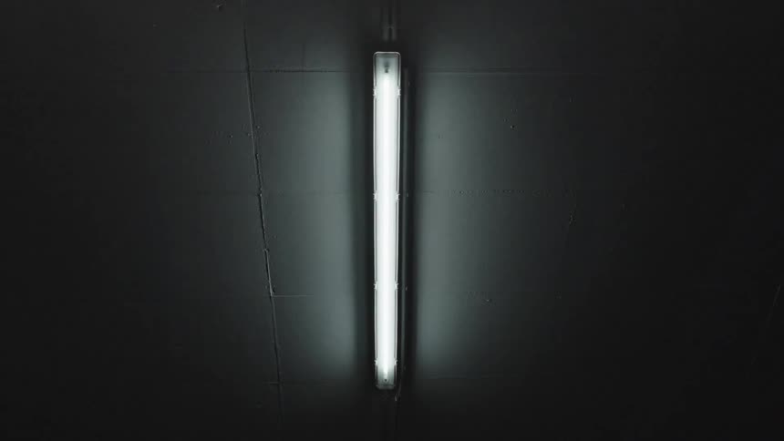 A view of some lights on a ceiling