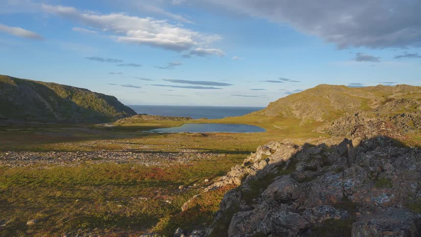 An aerial view of a landscape