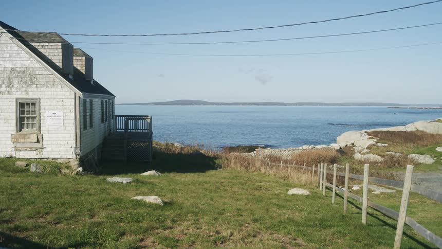 The old home is on the lake front