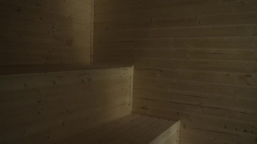 The stairs are made completely of wood