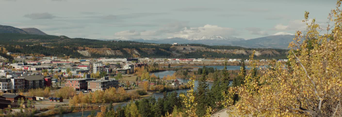 Whitehorse Yukon seen in autumn time