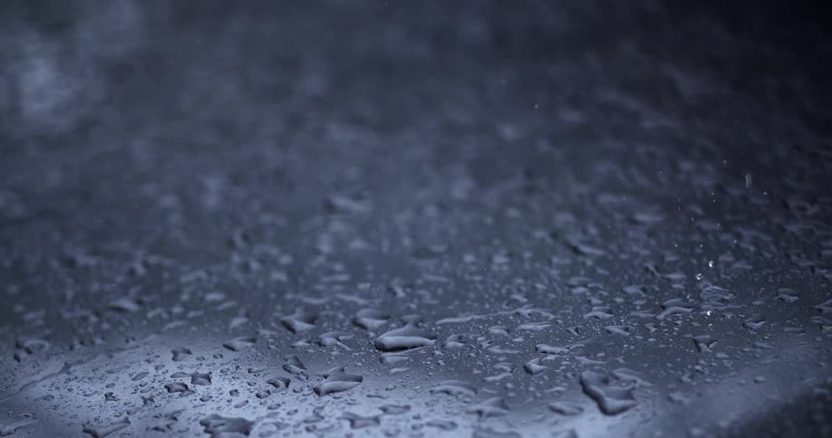 Raindrops hitting a surface
