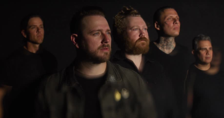 Light shines on a group of people