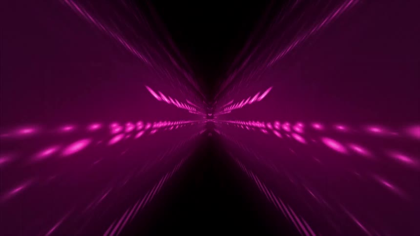 Purple lights pass by in the screensaver