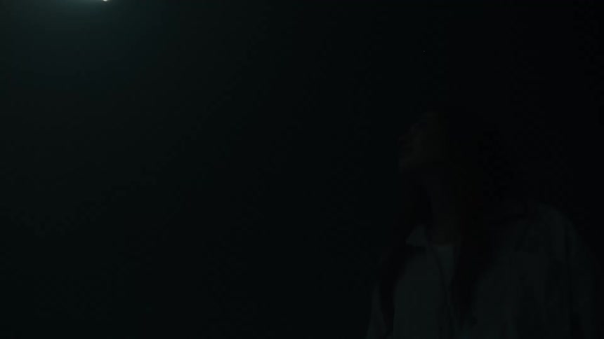 A portrait of a woman in a room