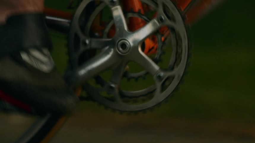 A man riding a bicycle