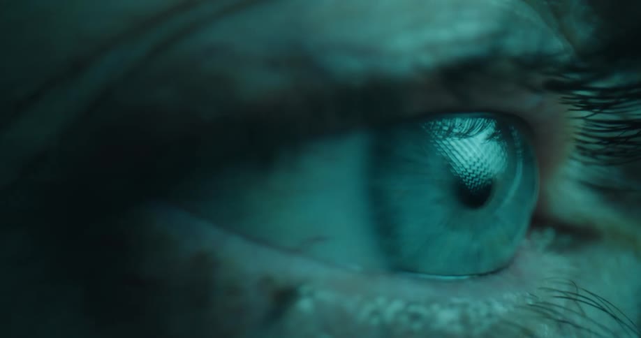 Light focused on a persons eye