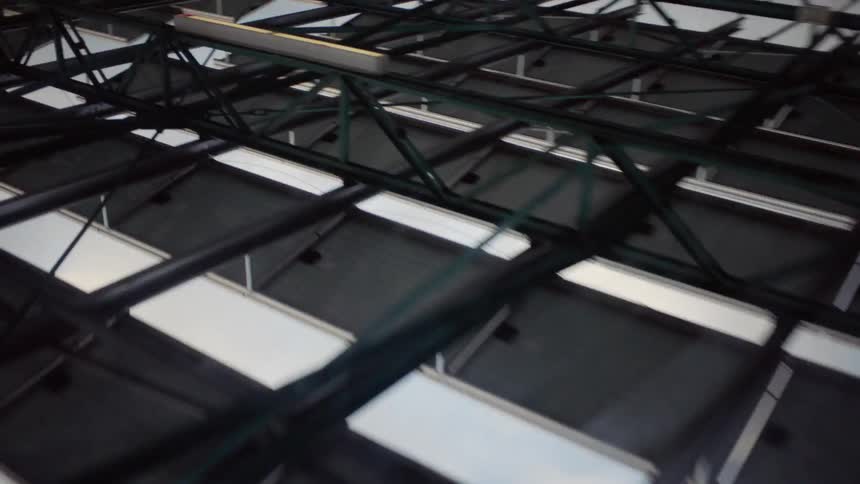 Rafters on a building are shown