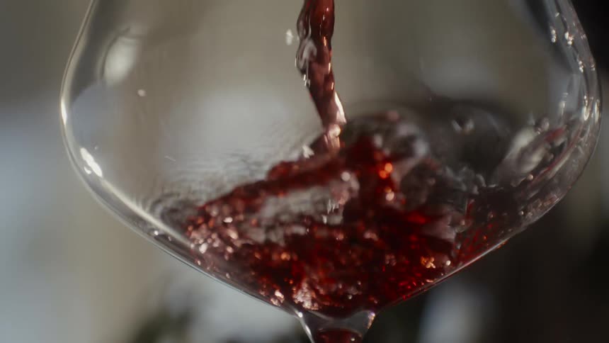 A close up of a glass of wine